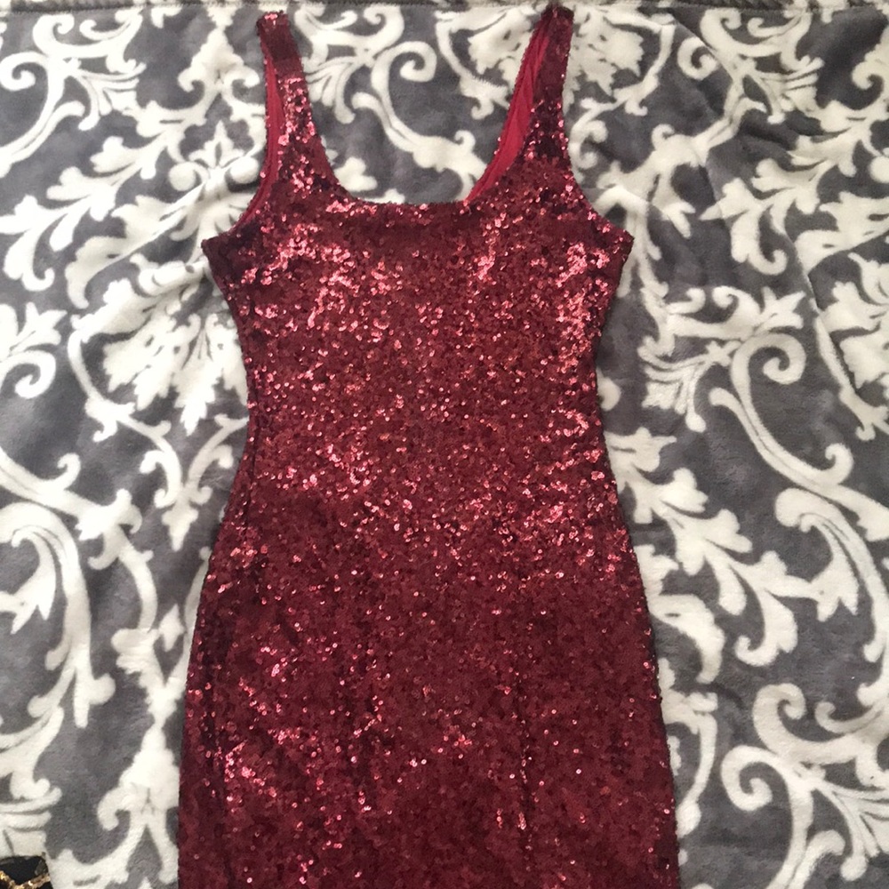 Burgundy Dress